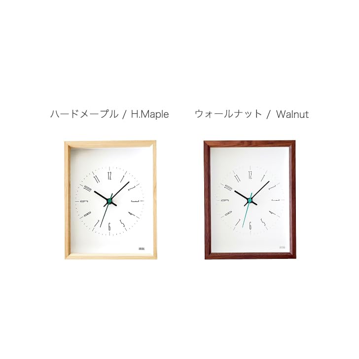 Amazon.co.jp: KATOMOKU Dual use clock 2 ウォールナット km-147WA