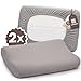 Produktbild Luxoon Kissenbezug für Gesundheitskissen  95% Baumwolle / 5% Elasthan, Atmungsaktiv und Hautfreundlich, Waschbar, Für Komfort und Hygiene 2er Pack 30-45 x 50-65 cm, Grau