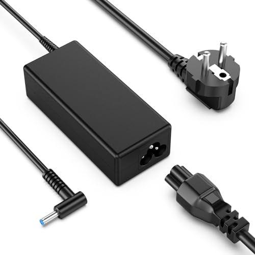 HP Laptop Ladegerät Netzteil 45W/65W mit Ladekabel – Kompatibel mit EliteBook, ProBook 430/440/450/455/470/250 G3-G7, Pavilion, Spectre, Envy, X360 11/13/15, Stream 19,5V 3,33A, 4,5x3,0mm Stecker