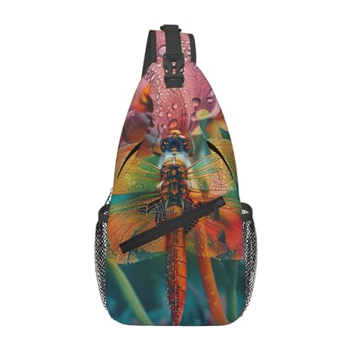 Sac de jour à bandoulière imprimé fleurs sac de poitrine pour extérieur et voyage