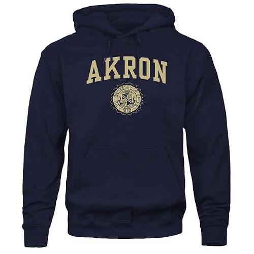 Barnesmith University of Akron Sweatshirt, Heritage, Navy, Small