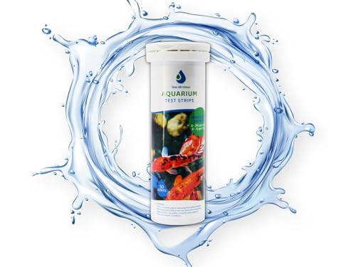 TEST ALL WATER - Strisce reattive per acquari nitrati/nitriti | Confezione da 50 | Test accurato dell'acqua | Adatto per tutti gli acquari | Risultati rapidi | Misurazione 250/10