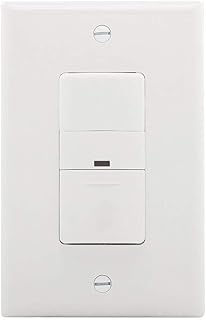 EATON Wiring OS306U-W 600W Wall Mount Occupancy Vacancy Sensor, White