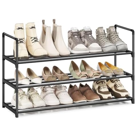 Denkee Narrow 3-Tier Shoe Rack Cover