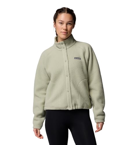 Columbia Damen Jasper Ridge Pebbled Full Snap Fleecejacke Safari M EU