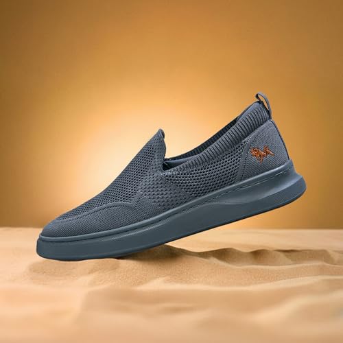 Image of Neeman's Elevate Unisex Slip-On Shoes | Lightweight Breathable Knit Sneakers with Cushioned TPR Sole | Comfortable Everyday Walking, College, Office & Travel Footwear