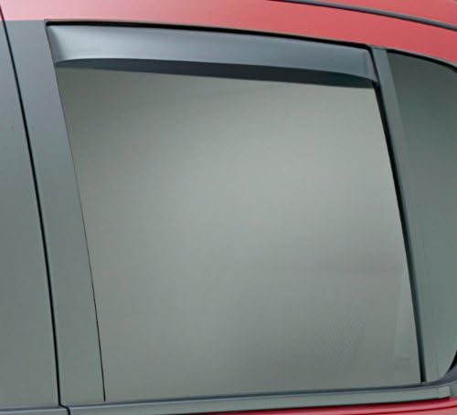Miniatura 2 de WeatherTech Custom Fit Deflectores de ventana lateral trasera para Toyota Tacoma) doble cabina, color gris oscuro