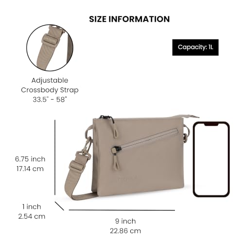Image of Sherpani Zoom, Small Crossbody Purse, Nylon Crossbody Bag, Lightweight Cross Body Bag, Sleek Dual Pouch, Purses for Women