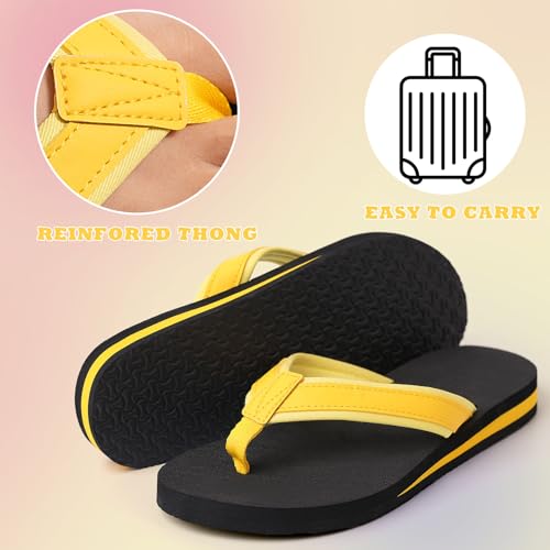 SkiBeaut Boy Flips Flops for Kids Child Slip-on Thong Sandals Kid Boys Slides Water Shoes for Beach Swim Pool3
