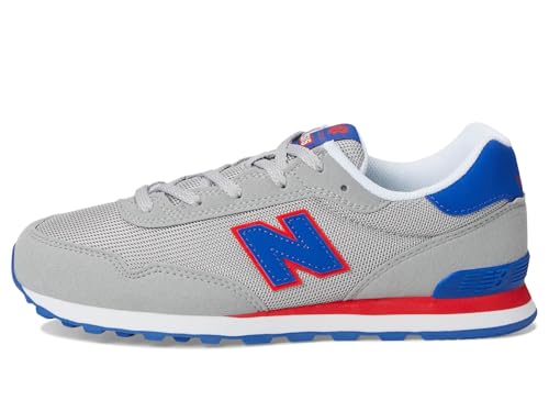 New Balance 515 V1 Lace-Up Sneaker, Raincloud/Team Royal, 5.5 Wide US Unisex Big_Kid4