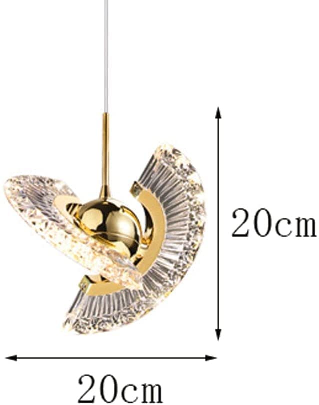 Lampe suspendue rétro acrylique et LED réglable pour balcon - 6