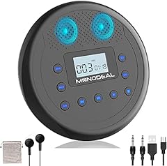 MONODEAL - Lettore CD portatile ricaricabile con altoparlanti integrati, lettore CD Discman per bambini/auto/studenti/adulti, lettore CD anti-skip con cuffie