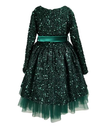 ABAO SISTER Sequin Flower Girl Dress Kids Party Birthday Christmas Dresses4