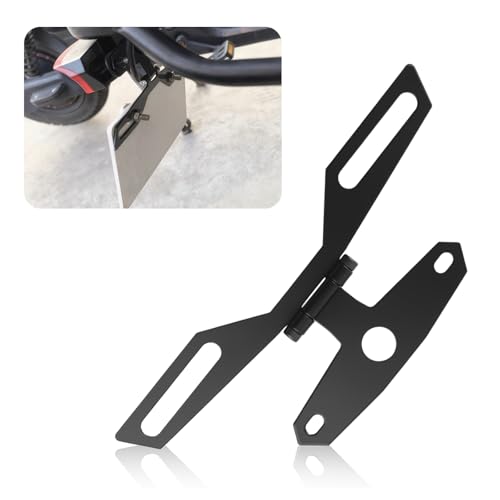 Purthog Motorcycle License Plate Bracket Adjustable 2-in-1 Motorcycle License Plate Holder for Licenses Plates/Tail Light Universal Motorcycles Plates Mount Motorcycles Accessories