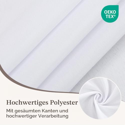 Romanstile Tischdecke Rund 200 cm Weihnachten Weiß Abwaschbar Tischtuch – Ansicht 2