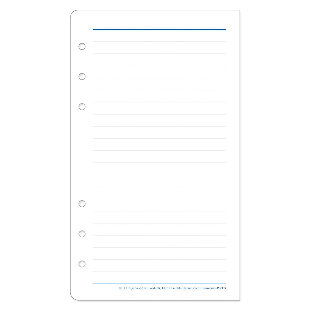 FranklinCovey Pocket Wide Lined Pages