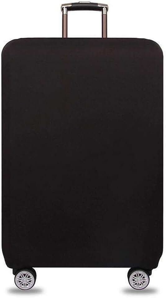 Housse De Protection Pour Valise 23-26 Pouces - Imprimé Pissenlit Noir - Élastique, étanche - Protection Rayures, Poussière
