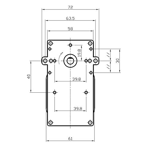 Easyricambi Motoriduttore per Stufa a Pellet KENTA K9115005 1,5 RPM Albero da 8,5mm Motore per carico Pellet