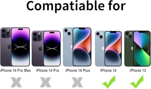 Image of ClearShield Transparent Back Cover for iPhone 14 /13, Hybrid PC & TPU Shockproof Design, 360 Degree Protection Crystal Clear Case, Anti-Scratch Armor Mobile Phone Cover