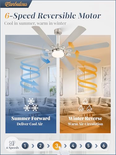 Image of Fanbulous 72 Inch Outdoor Ceiling Fans with Lights,Black