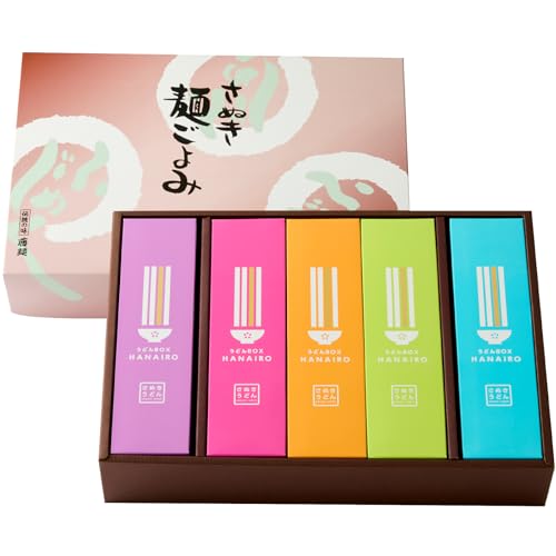 藤井製麺 うどんBOX HANAIRO 10個入うどん さぬきうどん 讃岐 HANAIRO 花色 キュート かわいい おしゃれ お土産 話題沸騰 ギフト コシ 伝統 半生 香川 三木町