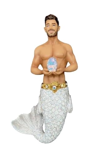 December Diamonds 55-55498 October Opal Merman Ornament 4.5 Inches