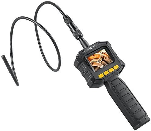 Handheld HD Borescope Inspection Camera with Color LCD Screen, IFM Optics Digital Endoscope Semi-Rigid Snake Camera Kit with LED lights, Up to 6 Hours Working Time, with Tool Box(3.22ft)
