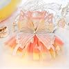 Littpet Living Hall Breathable Mesh Colorful Pet Costume with Butterfly Wings for Cats, Dogs, Rabbits-1PC (Orange, Small) #5