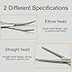 iwontalersy 2 Piercingzange Set,12.5 CM Fischerei Klemme mit Sägezahndesign,Selbstverriegelnde Piercing Zange(gerade+gebogene)