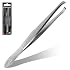 Solingen Germany Slant Tip Stainless Steel Eyebrow & Facial Hair Hand-Filed Made in Germany (Nickel)