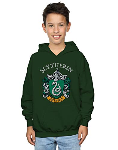 Harry Potter Boys Slytherin Crest Hoodie Forest Green 5-6 Years