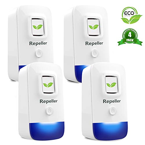 Preisvergleich Produktbild LEMENG Ultraschall Schädlingsbekämpfer,Pest Repeller,Mückenschutz,Rattenabwehr Mäuseabwehr Schädlingsfallen Vertreiber gegen Indoor Mäuse,Moskito,Ameisen und andere Insekten&Nagetier,4pcs (B)