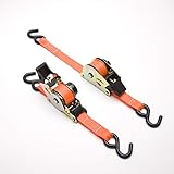 SmartStraps 10-Foot Retractable Ratchet Straps 3,000 lbs Break Strength - 1,000 lbs Safe Work Load...