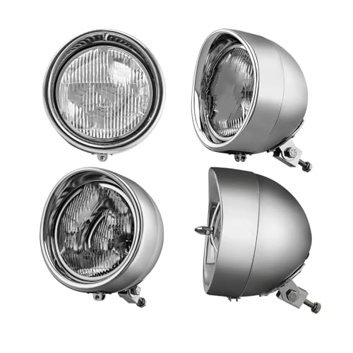 Phare led pour moto 7 pouces à haute visibilité et visière de protection trois barres - 6