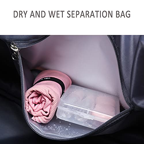 Gym Bags Heren En Vrouwen Sport Fitness Handtas, dubbellaags Uitbreiding Grote Capaciteit, natte Bag Compartiment… - Image 5