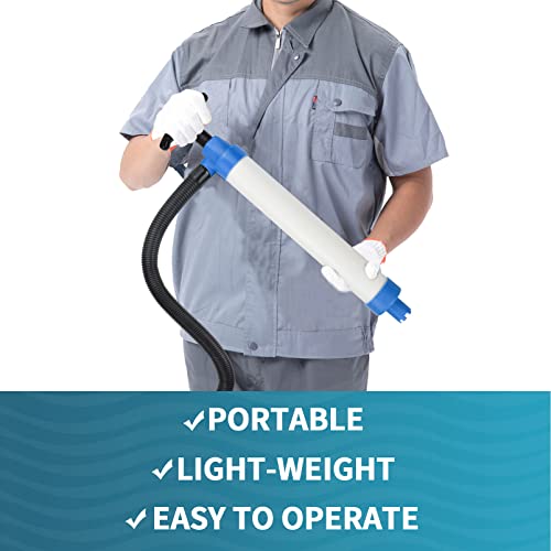 Hand Bilge Pump Manual Hand Water Pump For Kayaks Canoes And Boats Emergency Hand-Operated Marine Bilge Pump With Reversible Hose #TOP6