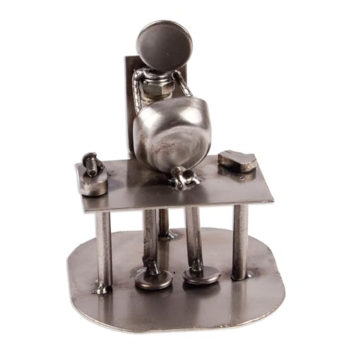 NOVICA Decorative Recycled Auto Part Metal Sculpture, 5.5