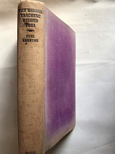 The hidden Teaching Beyond Yoga B002TVG60G Book Cover