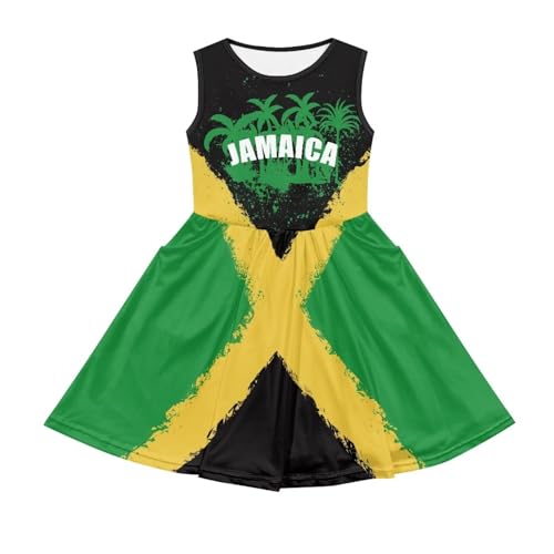 Dress for Toddle Girls 2-14T Sleeveless Midi Sun Dresses with Pockets Holiday Party Playwear One Piece Sundresses2