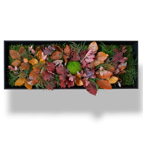 Générique - Générique tableau végétal stabilisé AUTOMNAL sans entretien - tableau de plantes et décoration murale d'intérieur, plantes et fleurs éternels made in France