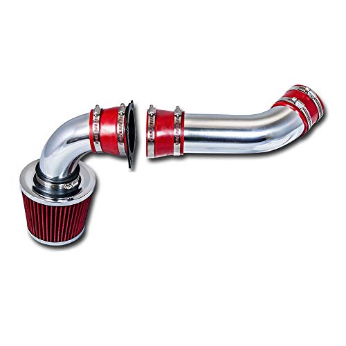 High Performance Parts Cold Air Intake Kit & Red Filter Combo Compatible for Ford 1997-2000 Explorer/Ranger V6