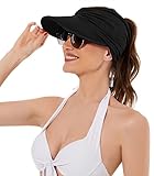 Durio Sun Hats for Women UV Protection Wide Brim Sun Visor Hats for Women Packable Summer Beach Hats