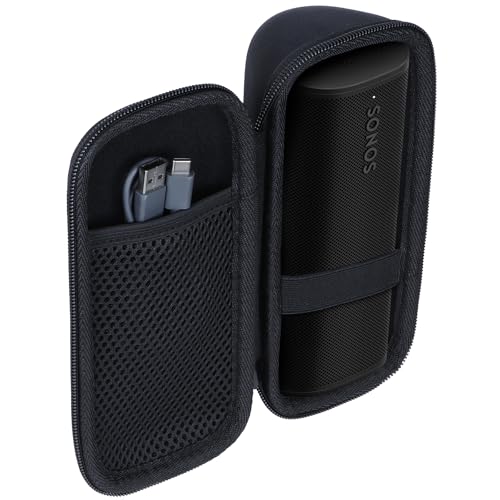 Image of Lebakort Hard Case Compatible with Sonos Roam 2 / Sonos Roam /Sonos Roam SL Portable Waterproof Bluetooth Speaker (Black Case)