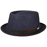 Aspecto atractivo con diferentes materiales. Este sombrero pork pie de gran calidad de Stetson impresiona con su encanto moderno.