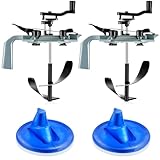 Reallnaive 2 Pcs 1 Gallon Paint Can Pour Spout Covers and 2 Pack 1 Gallon Mixing Mate Paint Lid Kit, Stirring Pouring Storing Lid, Prevents Messes, Spills, Drips, Splatter