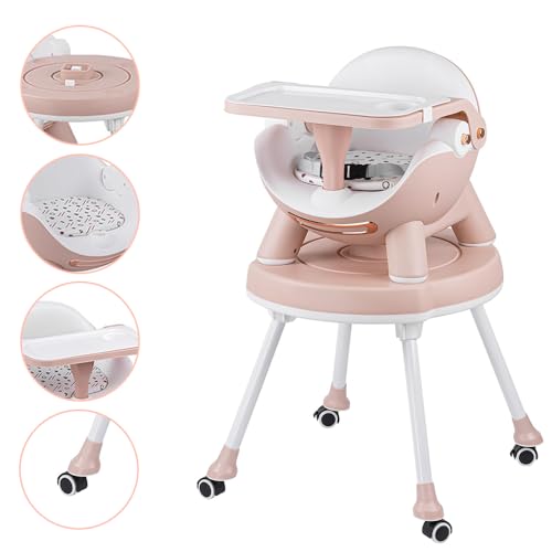 4-in-1 High Chair, Convertible High Chair with Removable Tray, High Chairs for Babies and Toddlers, Modern Design, Grows with Your Baby - Image 4