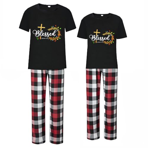Jesus Is The Reason For The Season Short Christmas Matching Pajamas Short Pajamas Set2
