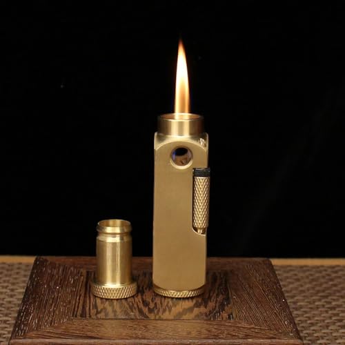 Encendedor vintage de cobre recargable YANCONG miniatura 5