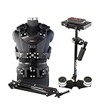 FLYCAM 5000 Handheld Video Camera Stabilizer with Comfort Shock-Absorbing Arm & Body Vest. Payload up to 5kg/11lb. Includes Quick Release, Arm Brace & Table Clamp (FLCM-CMFT-KIT)