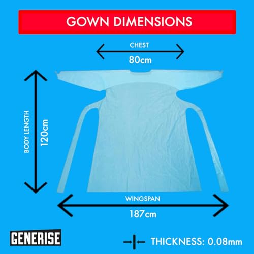 Blouses isolantes pour personnel et patients Generise, protection jetable manches longues